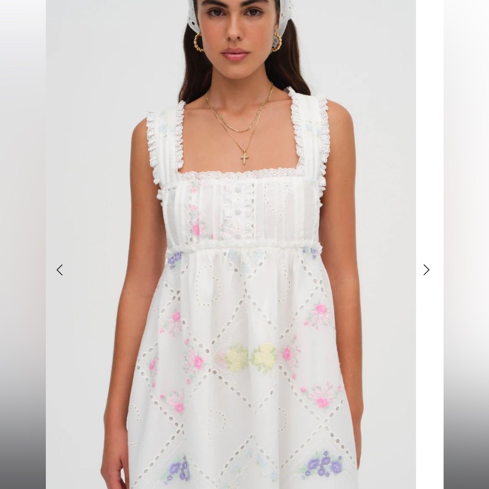 For Love and Lemons Andrea Embroidered Dress